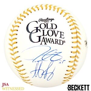 💥Anthony Rizzo + Derrek Lee💥 Chicago Cubs Signed Gold Glove Baseball Autograph
